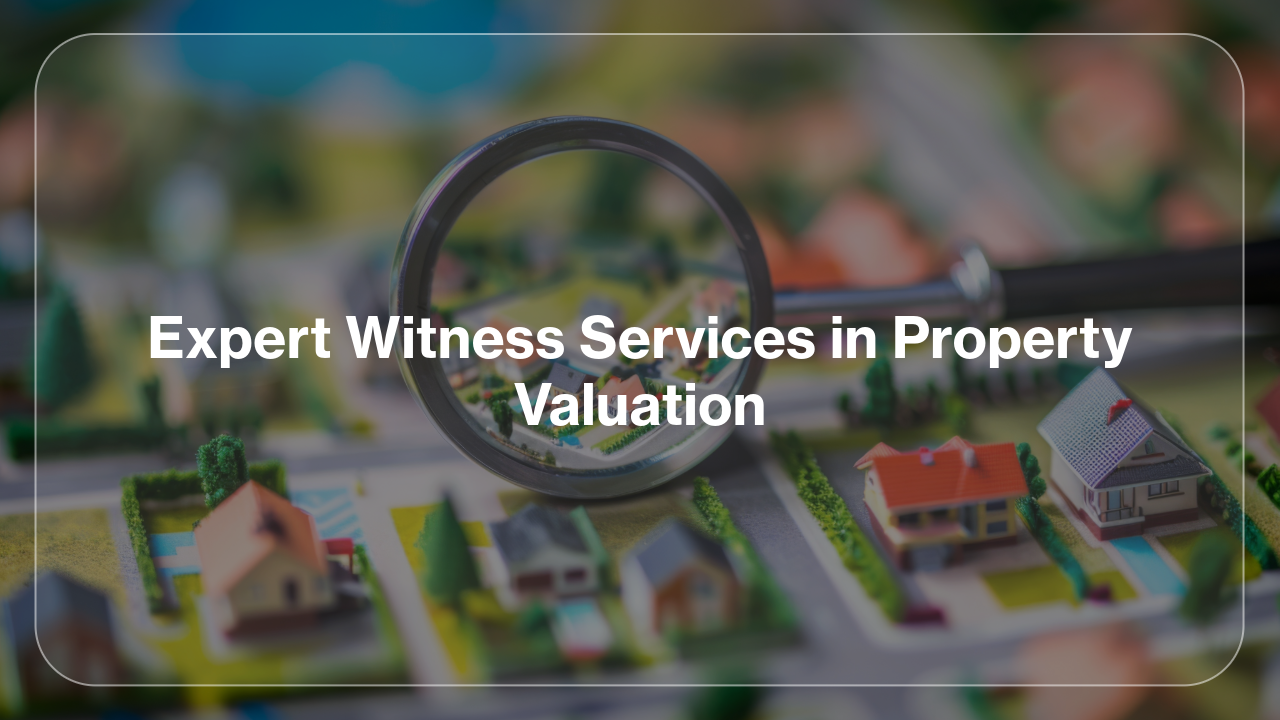 Expert Witness Services in Property Valuation Expert Witness Services in Property Valuation