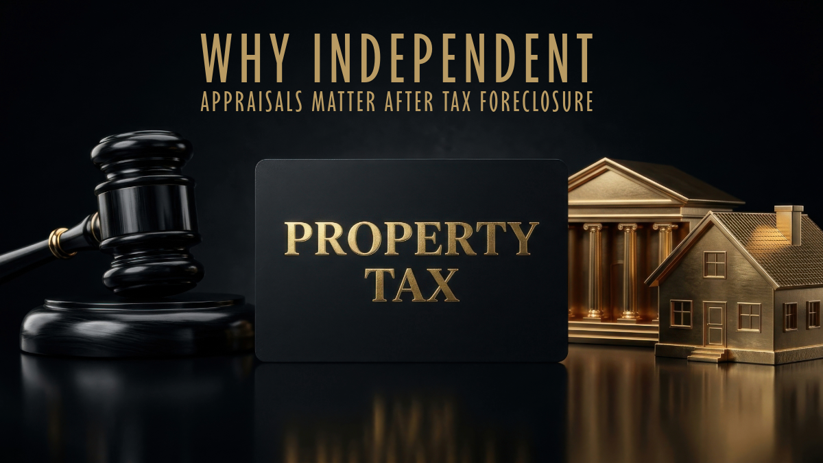 Why Independent Appraisals Matter After Tax Foreclosure